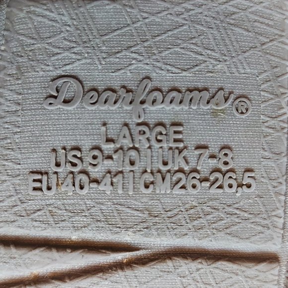 Dearfoams Perfed Nylon Women's Thong Slip On Slippers / Sandals Large (9-10) - Picture 8 of 9